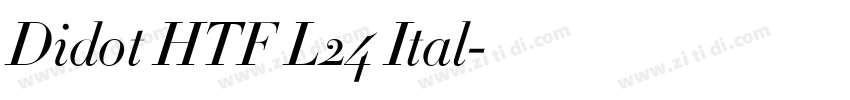 Didot HTF L24 Ital字体转换